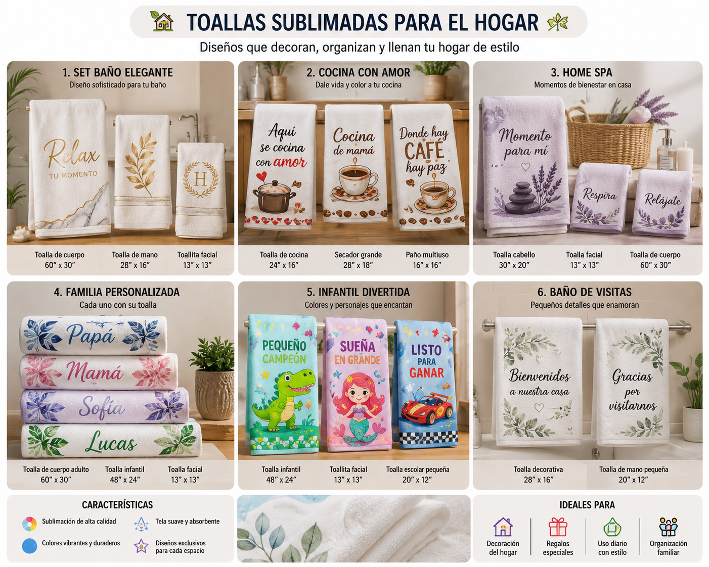 Toalla sublimada
